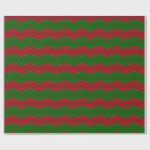 Klassieke rode en groene kerst  cadeaupapier (Vlak)