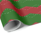 Klassieke rode en groene kerst  cadeaupapier (Rol Hoek)