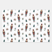 Klassieke rode en groene kerstcadeaus inpakpapier vel (Voorkant)