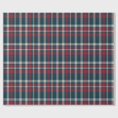 Klassieke rode en groene Plaid Tartan Kerstmis Cadeaupapier (Vlak)