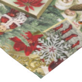 Klassieke rode en groene Victoriaans kerst Tafelkleed (Gekanteld)