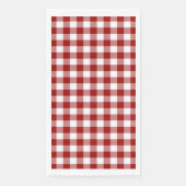 Klassieke Rode en Witte Gingham Check Servet (Voorkant)