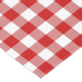 Klassieke rode en witte gingham check tafelkleed (Gekanteld)