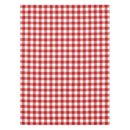 Klassieke rode en witte gingham check tafelkleed