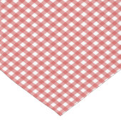 Klassieke rode en witte gingham korte tafelloper (Hoek)