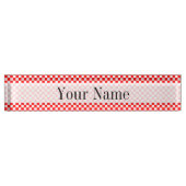 Klassieke rode en witte kast door STaylor Naambordje (Voorkant)