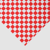 Klassieke rode en witte kast tissuepapier (Detail)