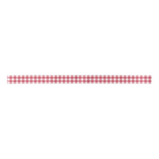 Klassieke rode en witte patroonpatronen satijnen lint (Voorkant)