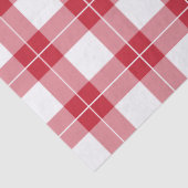 Klassieke rode en witte patroonpatronen tissuepapier (Detail)