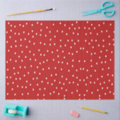 Klassieke rode en witte pooldots tissuepapier (Craft)