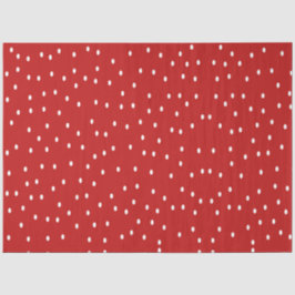 Klassieke rode en witte pooldots tissuepapier