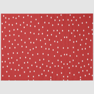 Klassieke rode en witte pooldots tissuepapier