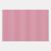 Klassieke rode en witte strepen inpakpapier vel (Voorkant)