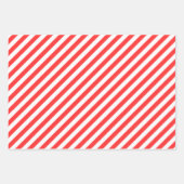  Klassieke rode en witte strepen Inpakpapier Vel (Voorkant 3)