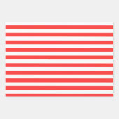  Klassieke rode en witte strepen Inpakpapier Vel (Voorkant 2)