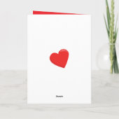 Klassieke rode en witte Valentijn huisdieren Feestdagen Kaart (Achterkant)