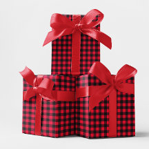 Klassieke rode en zwarte buffelplaat