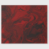 Klassieke rode en zwarte marmer cadeaupapier (Vlak)