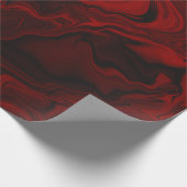 Klassieke rode en zwarte marmer cadeaupapier (Hoek)