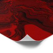 Klassieke rode en zwarte marmer poster (Hoek)