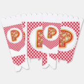 Klassieke Rode Geruite Pizza Initiele P Popcorn Do Bedankdoosjes (Ongevouwen)