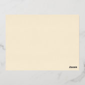 Klassieke rode gestreepte fotovakantietkaart folie feestdagen briefkaart (Achterkant)