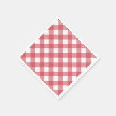 Klassieke rode Gingham BBQ Zomerfeestservetten Servet (Hoek)
