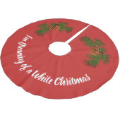 Klassieke rode groene dennenappel kerstboom rok (Gekanteld)