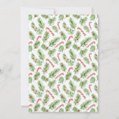 Klassieke Rode & Groene Kerst Ornament Foto Feestdagenkaart (Achterkant)