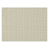 Klassieke rode groene kerstgroen Holly Berry Tafelkleed (Voorkant (Horizontaal))