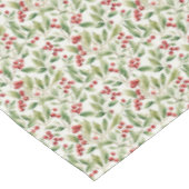 Klassieke rode groene kerstgroen Holly Berry Tafelkleed (Gekanteld)