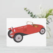 Klassieke Rode Kar-uitvindingen Kaart (Staand voorkant)