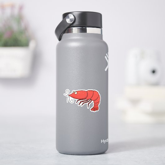 Klassieke Rode Kersengarnalen Sticker (HydroFlask)