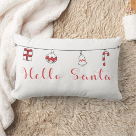 Klassieke Rode Kerstballen Hello Santa Kerstmis Kussen