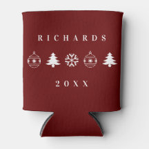 Klassieke Rode Kerstfeestdag Persoonlijke naam