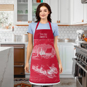 Klassieke Rode Kerstman Kerstmis Schort