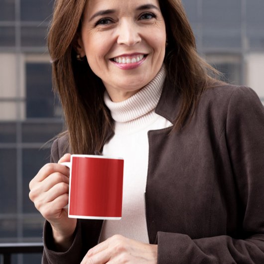 Klassieke rode koffie Mok