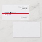 Klassieke rode lijn Visitekaartje (Voorkant / Achterkant)