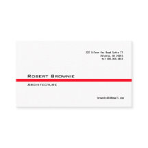 Klassieke rode lijn Visitekaartje