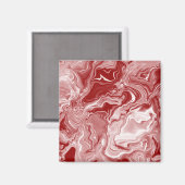 Klassieke rode marmer magneet (Voorkant / Achterkant)