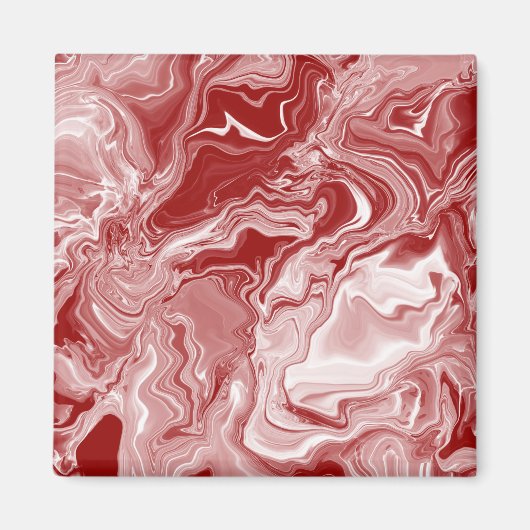 Klassieke rode marmer magneet (Voorkant)