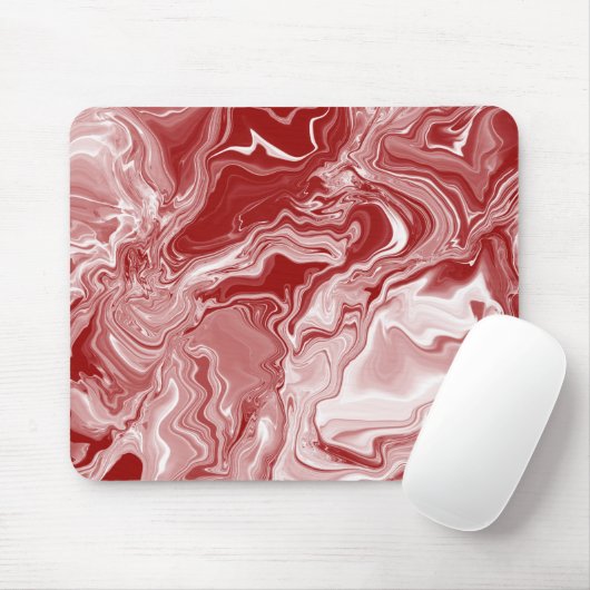 Klassieke rode marmer muismat (Met muis)