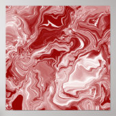 Klassieke rode marmer poster (Voorkant)