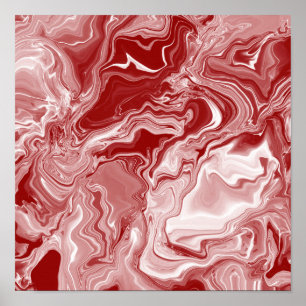 Klassieke rode marmer poster