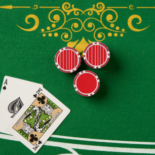 Klassieke Rode Metalic Cream Veil Composiet Poker Chips