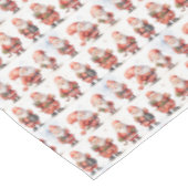 Klassieke rode outfit grappige Kerstman Kerstmis Tafelkleed (Gekanteld)