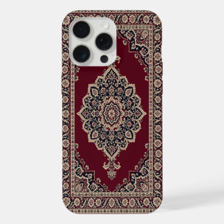 Klassieke rode Perzische tapijt telefoonhoes – Med iPhone 15 Pro Max Case