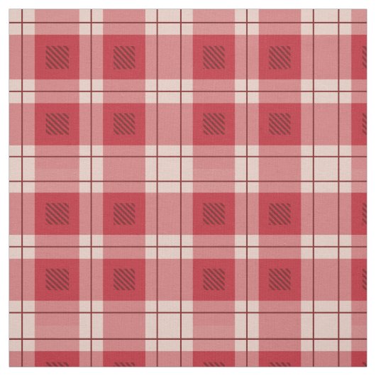 Klassieke rode plaid stof (Swatch)