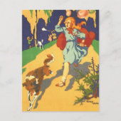 Klassieke Rode Ridderkapje op een Verjaardagsfeest Briefkaart (Voorkant)