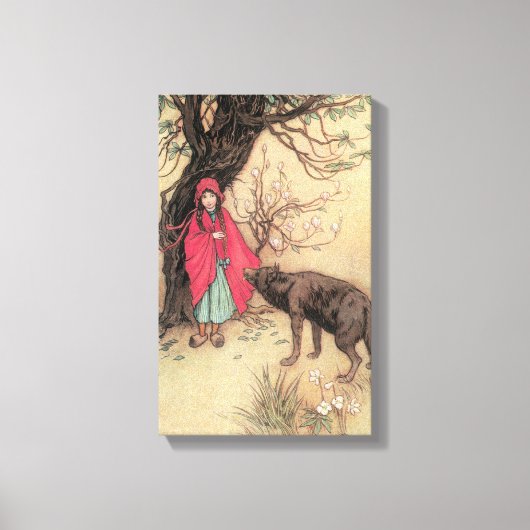 Klassieke Rode Riddertje door Warwick Goble Canvas Afdruk (Voorkant)
